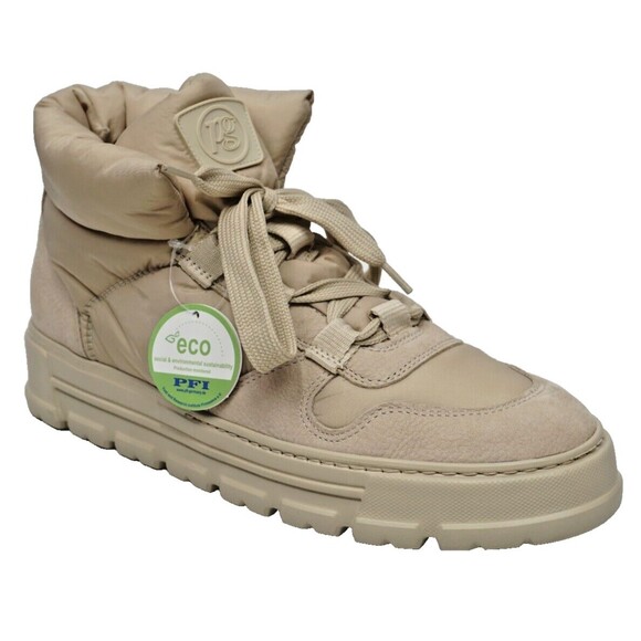 🔥PAUL GREEN Lace Up Bootie w/ Merino Warm Lining, Beige 9US/40EU, NEW MSRP$203 - Picture 2 of 9